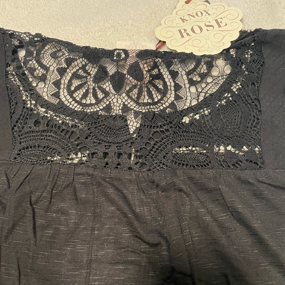 Brand new with tags black with lace top from Knox Rose in a size medium - Picture 6 of 6
